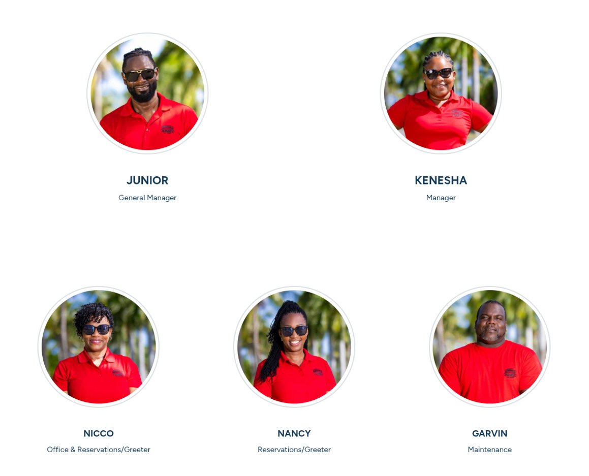 Junie's Car Rental Anguilla Team
